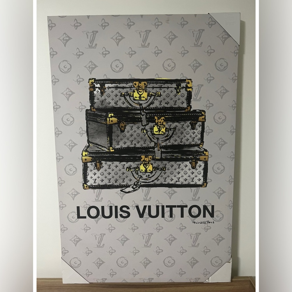Fairchild Paris Canvas Wall Art 24” x 36” LOUIS VUITTON Luggage Fashion inspire